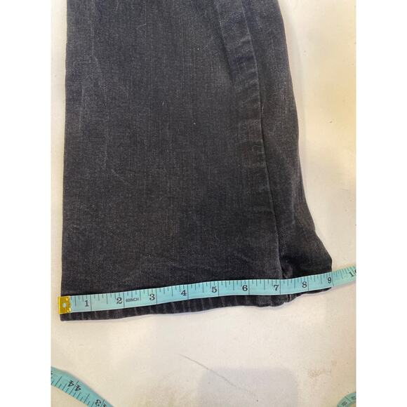 Levi’s Perfectly Slimming Bootcut 512 Sz 10M Distressed Cotton Stretchy Charcoal - Picture 16 of 16